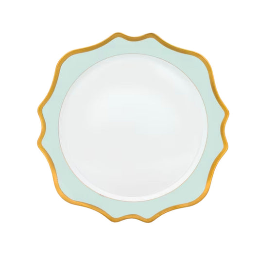 Anna's Palette Aqua Green Charger