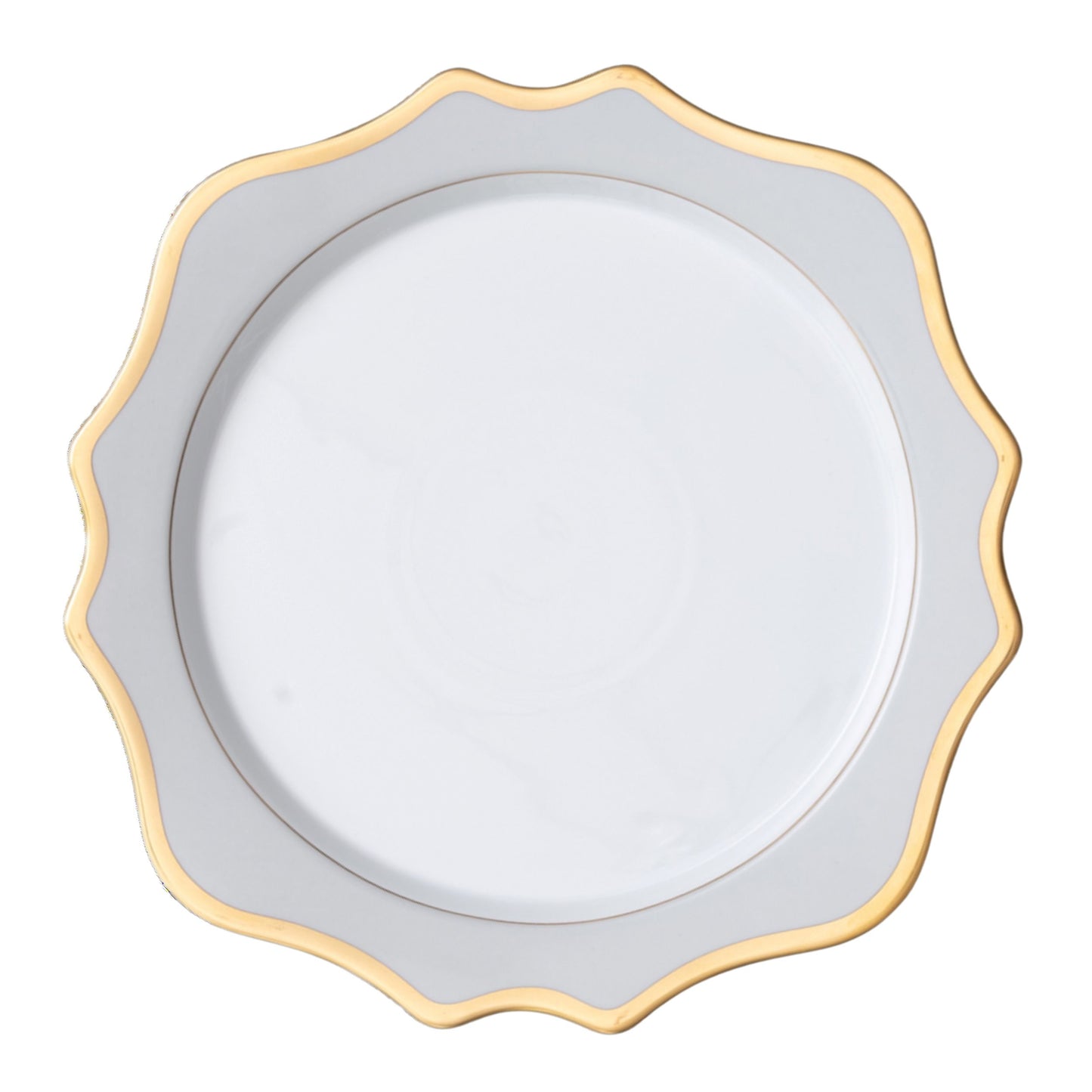 Anna's Palette Antique Charger - Grey/Gold