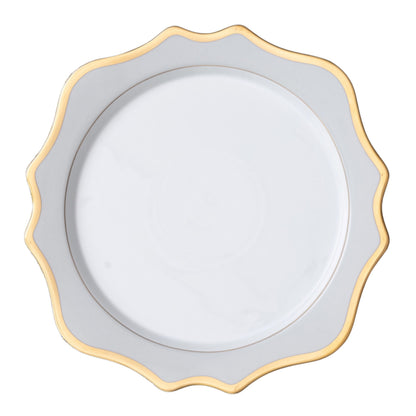 Anna's Palette Antique Charger - Grey/Gold