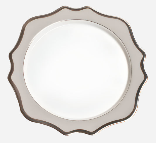 Anna's Palette Antique Charger - Grey/Platinum
