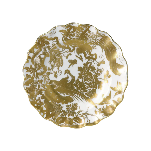 Aves Gold - Fluted Dessert Plate