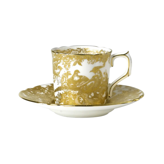 Aves Gold - Coffee Cup & Saucer