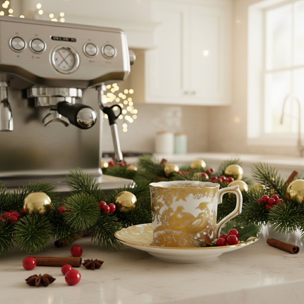 Aves Gold - Coffee Cup & Saucer