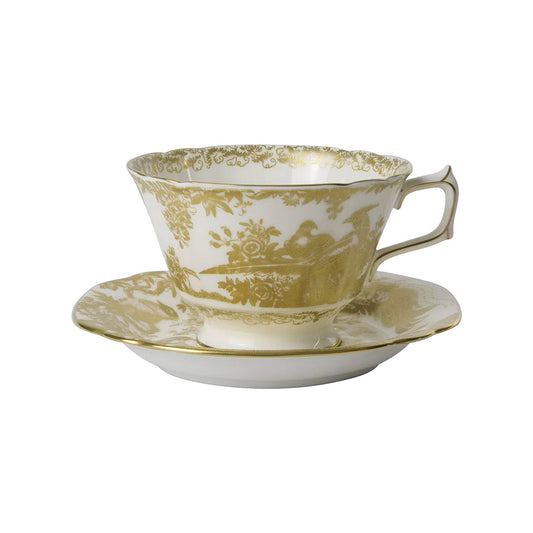 Aves Gold - Breakfast Cup & Saucer