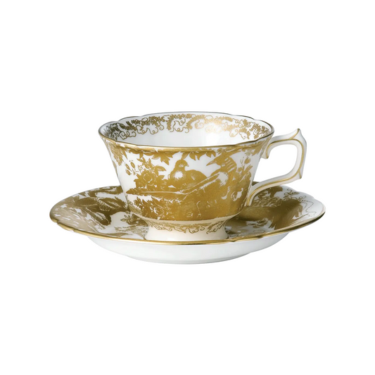 Aves Gold - Breakfast Cup & Saucer