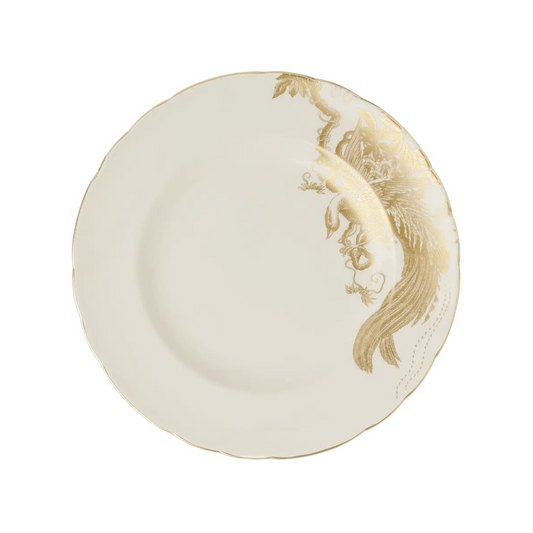 Aves Gold Motif - Dinner Plate