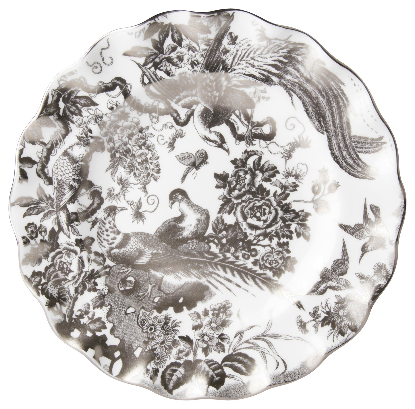 Aves Platinum Fluted Dessert Plate