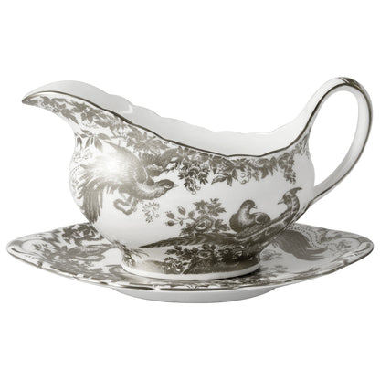 Aves Platinum Sauce Boat & Stand