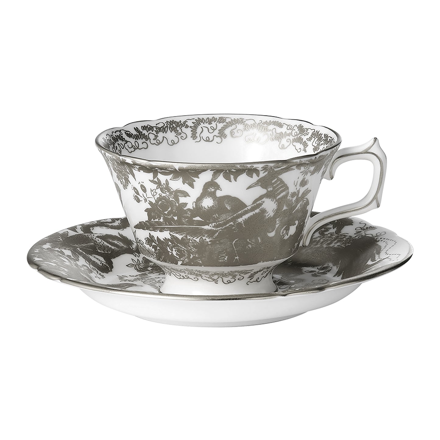 Aves Platinum Tea Cup & Saucer