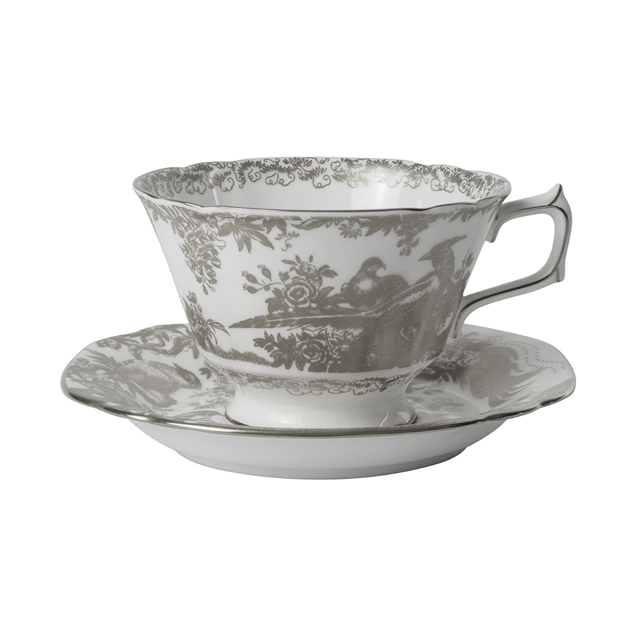 Aves Platinum Breakfast Cup & Saucer