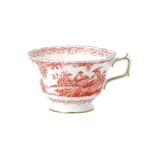 Aves Red - Tea Cup & Saucer