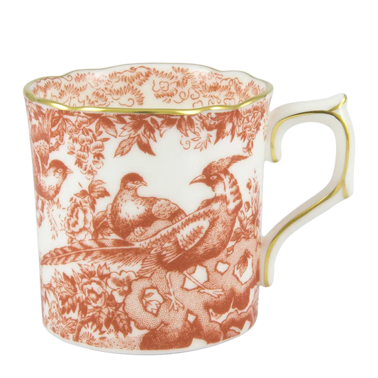 Aves Red - Coffee Cup & Saucer