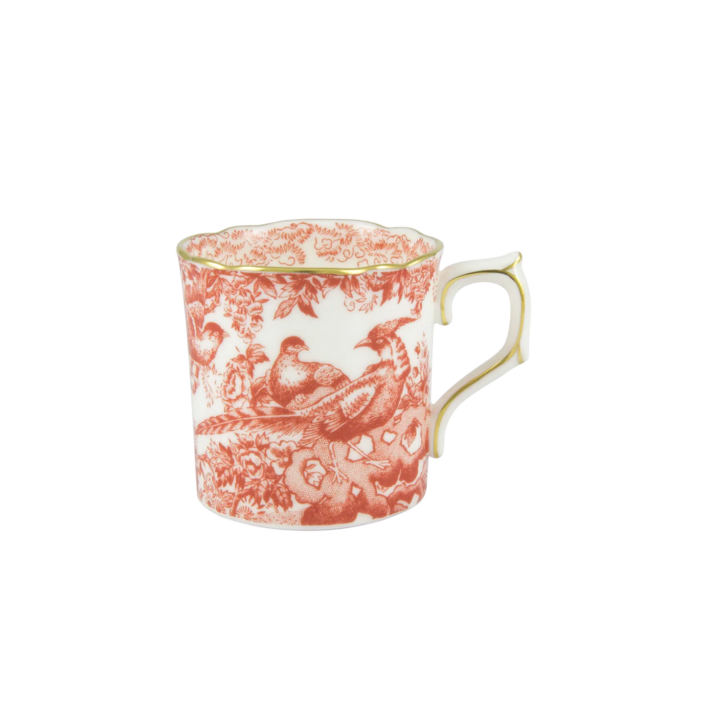 Aves Red - Coffee Cup & Saucer