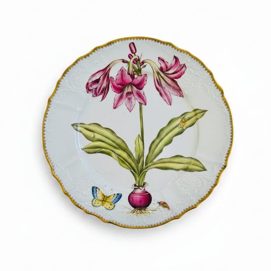 Flowers Of Yesterday Hand Painted Dinner Plates