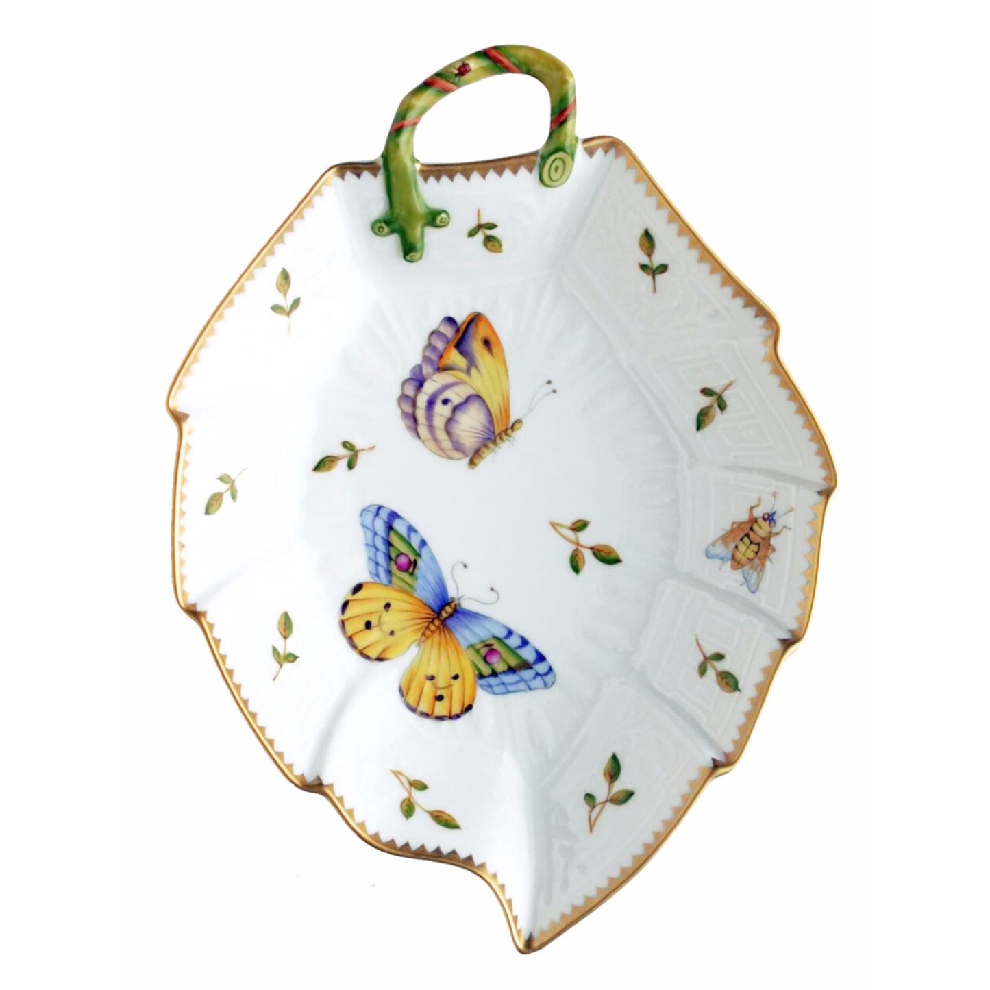 Hand Painted Leaf Plate - Spring in Budapest