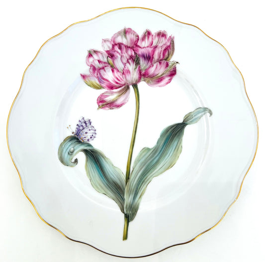 Botanical Treasures Hand Painted Salad/Dessert Plates