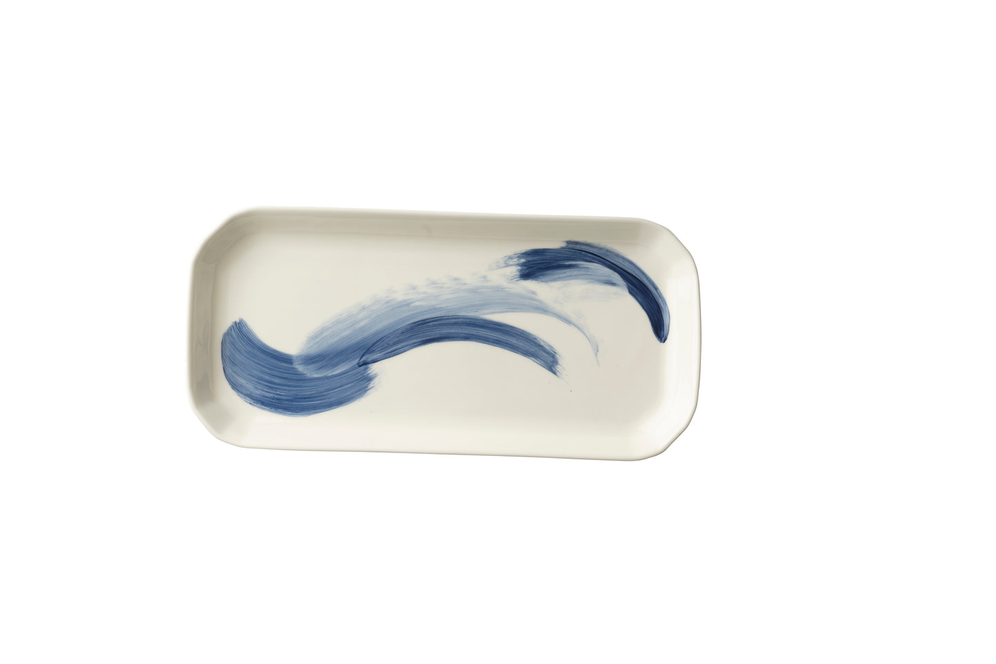 BRUSHSTROKE BLUE DINNERWARE