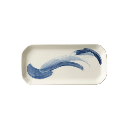 Brushstroke Blue Tray