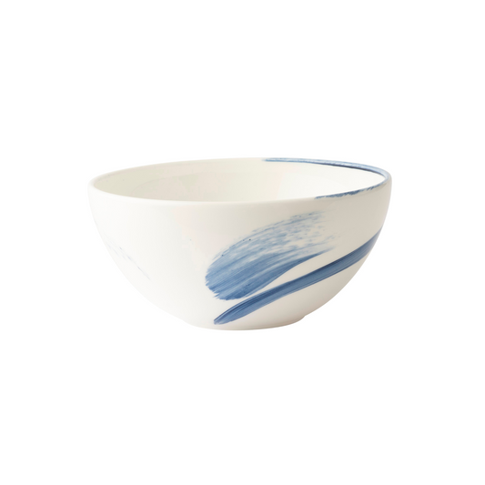 Brushstroke Blue Cereal Bowl