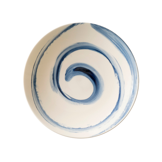 Brushstroke Blue Pasta Bowl