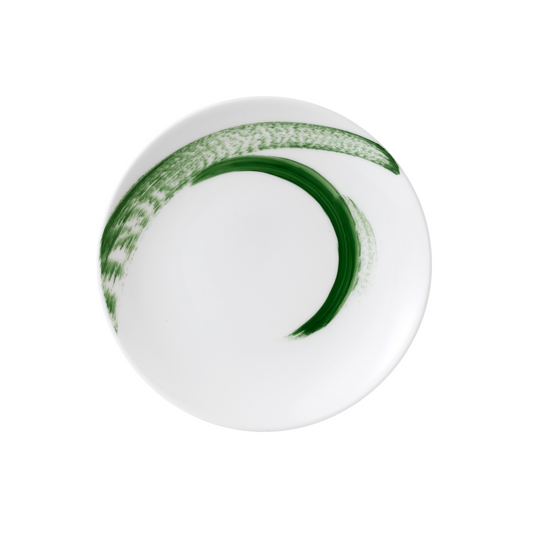 Brushstroke Green Salad (Dessert) Plate