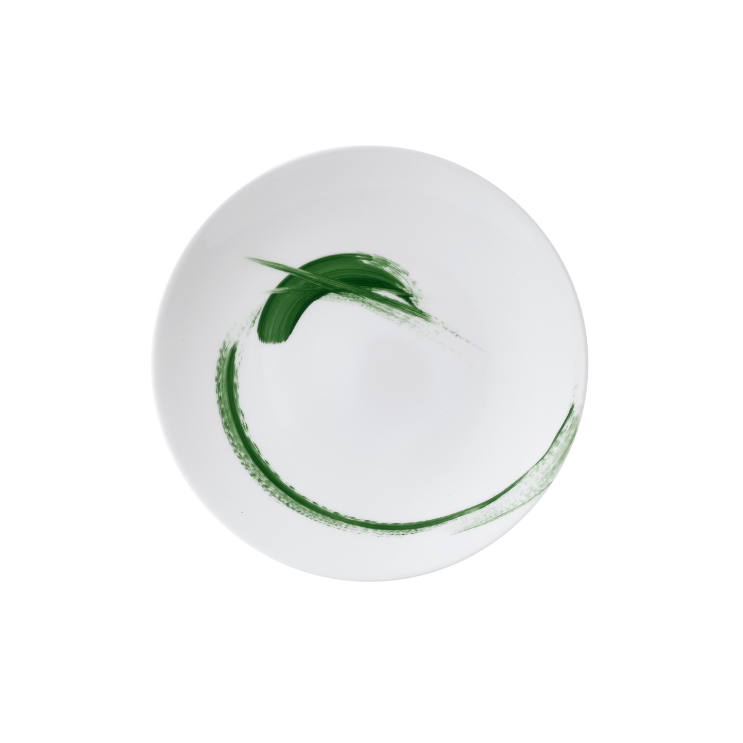 Brushstroke Green Bread & Butter Plate