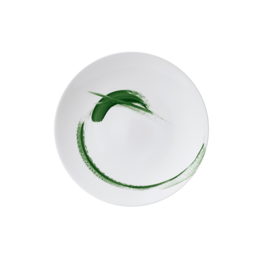 Brushstroke Green Bread & Butter Plate