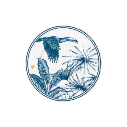 Paraíso Blue Bread & Butter Plate, Cylindrical