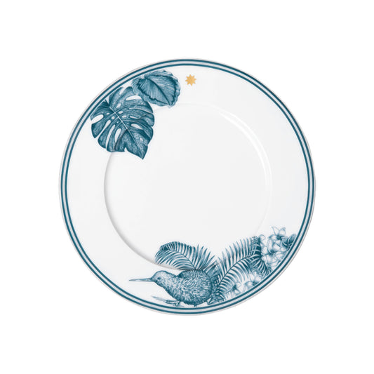 Paraíso Blue Salad (Breakfast) Plate, Cylindrical