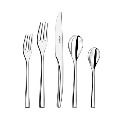 Steel Stainless Steel - 5 Piece Place Setting