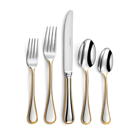 Le Perle Gold Accent - 5 Piece Place Setting