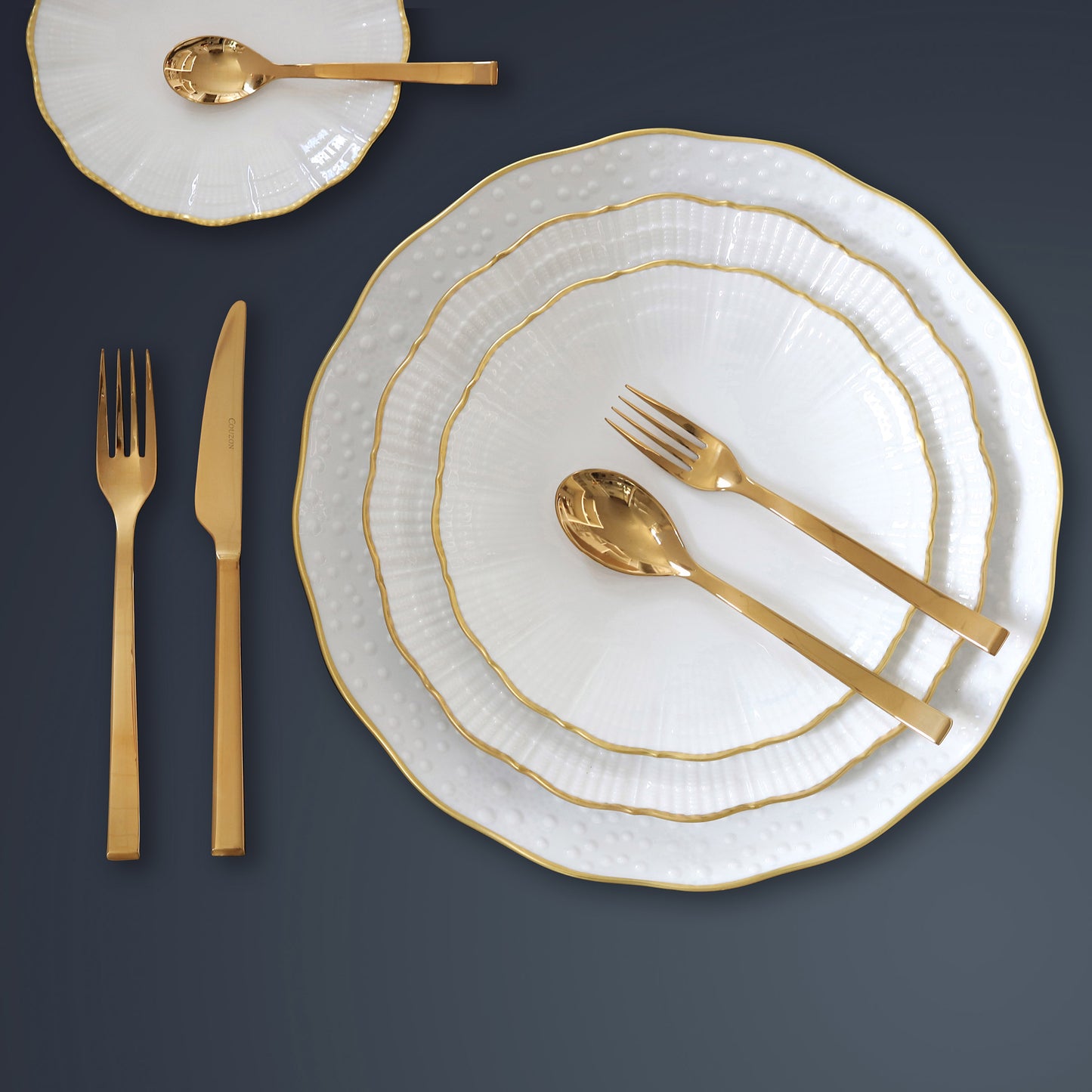Side PVD Finish - 5 Piece Place Setting