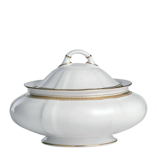 CARLTON GOLD COVERED VEGETABLE BOWL