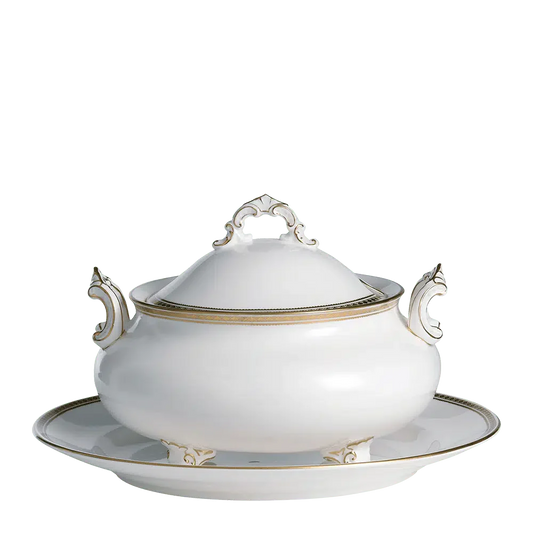 CARLTON GOLD SOUP TUREEN & STAND