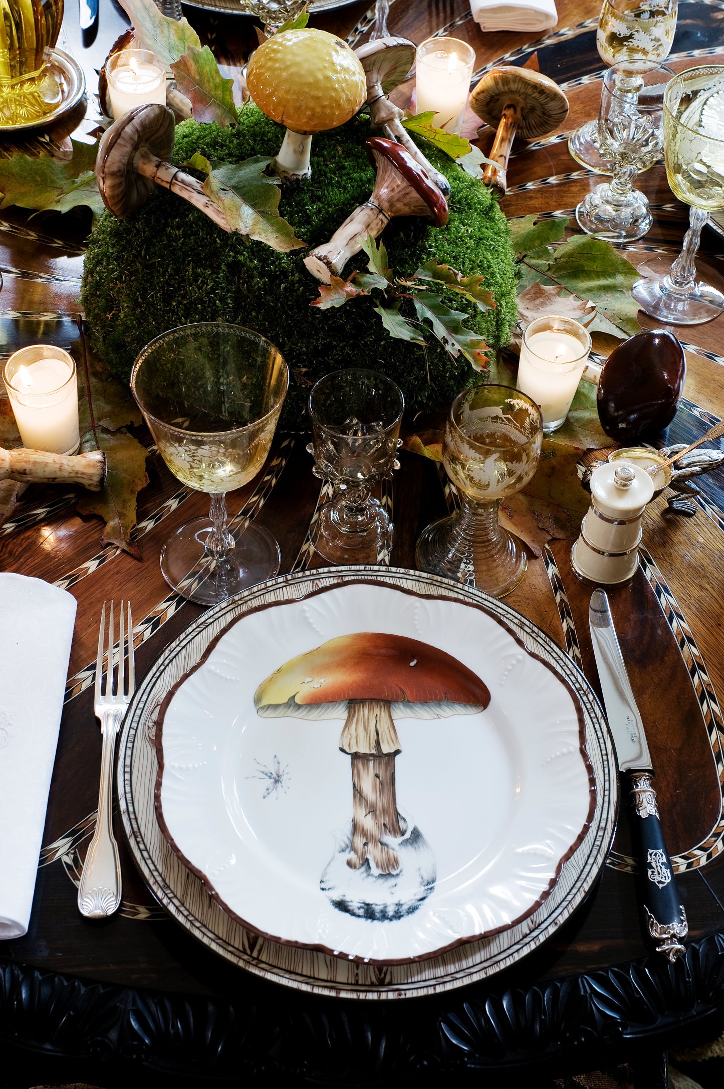 Les Champignons Dinner Plate, Set of 6