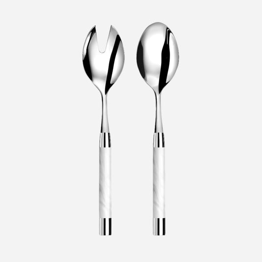 Conty - Salad Servers, White