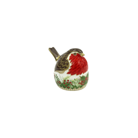 Christmas Wreath Robin Figurine/Paperweight