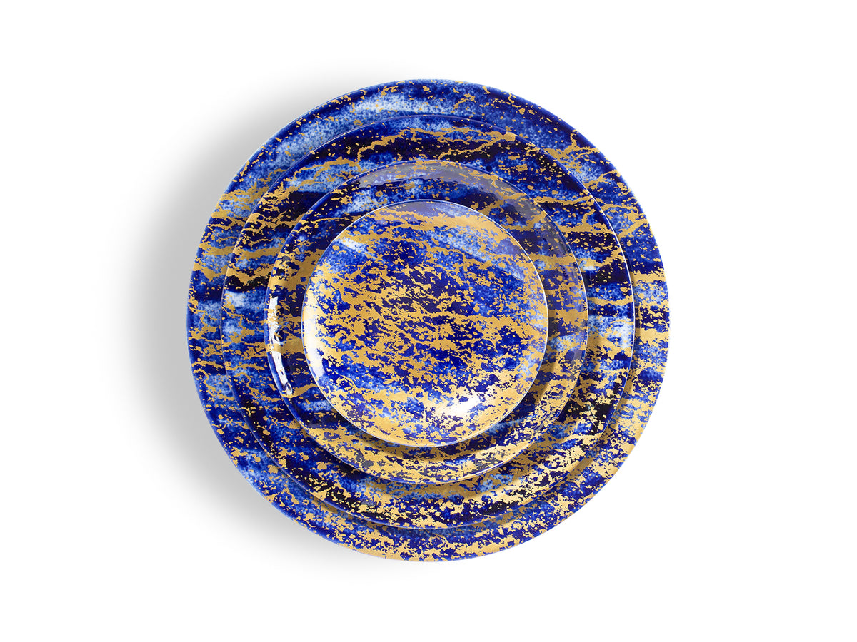 Magma - Cobalt & Gold Dinnerware