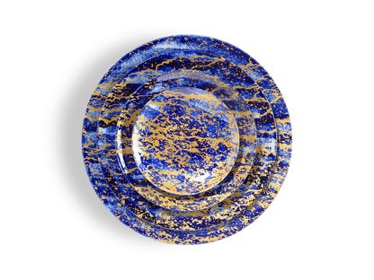 Magma - Cobalt & Gold Dinnerware