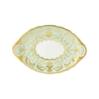 Darley Abbey Mint Green - Sauce Boat & Stand