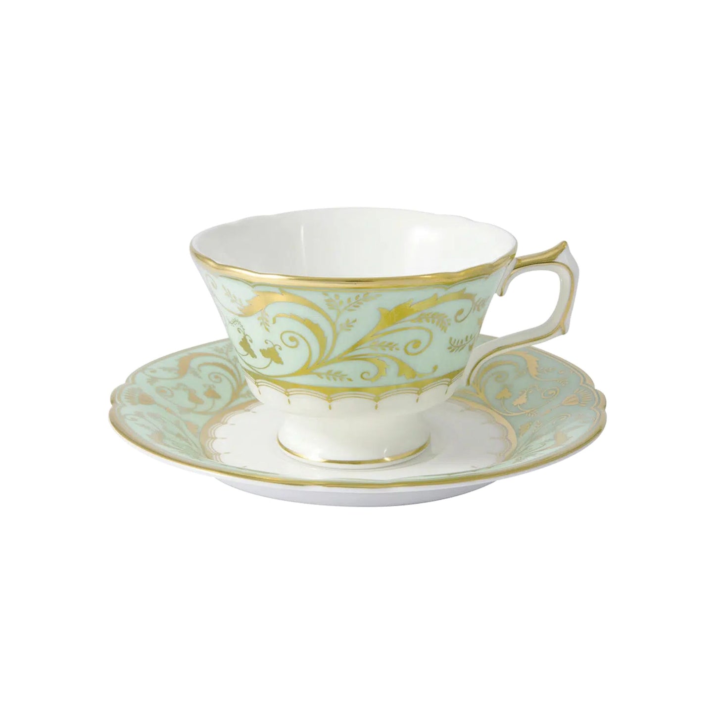Darley Abbey Mint Green - Tea Cup & Saucer