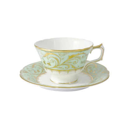 Darley Abbey Mint Green - Tea Cup & Saucer