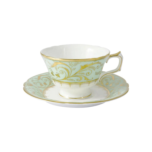 Darley Abbey Mint Green - Tea Cup & Saucer