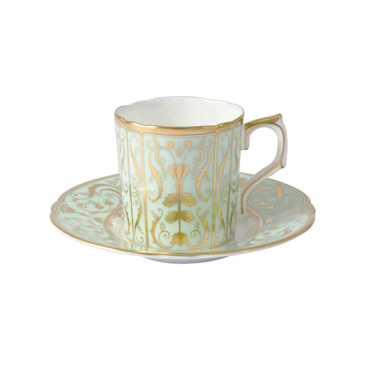 Darley Abbey Mint Green - Coffee Cup & Saucer