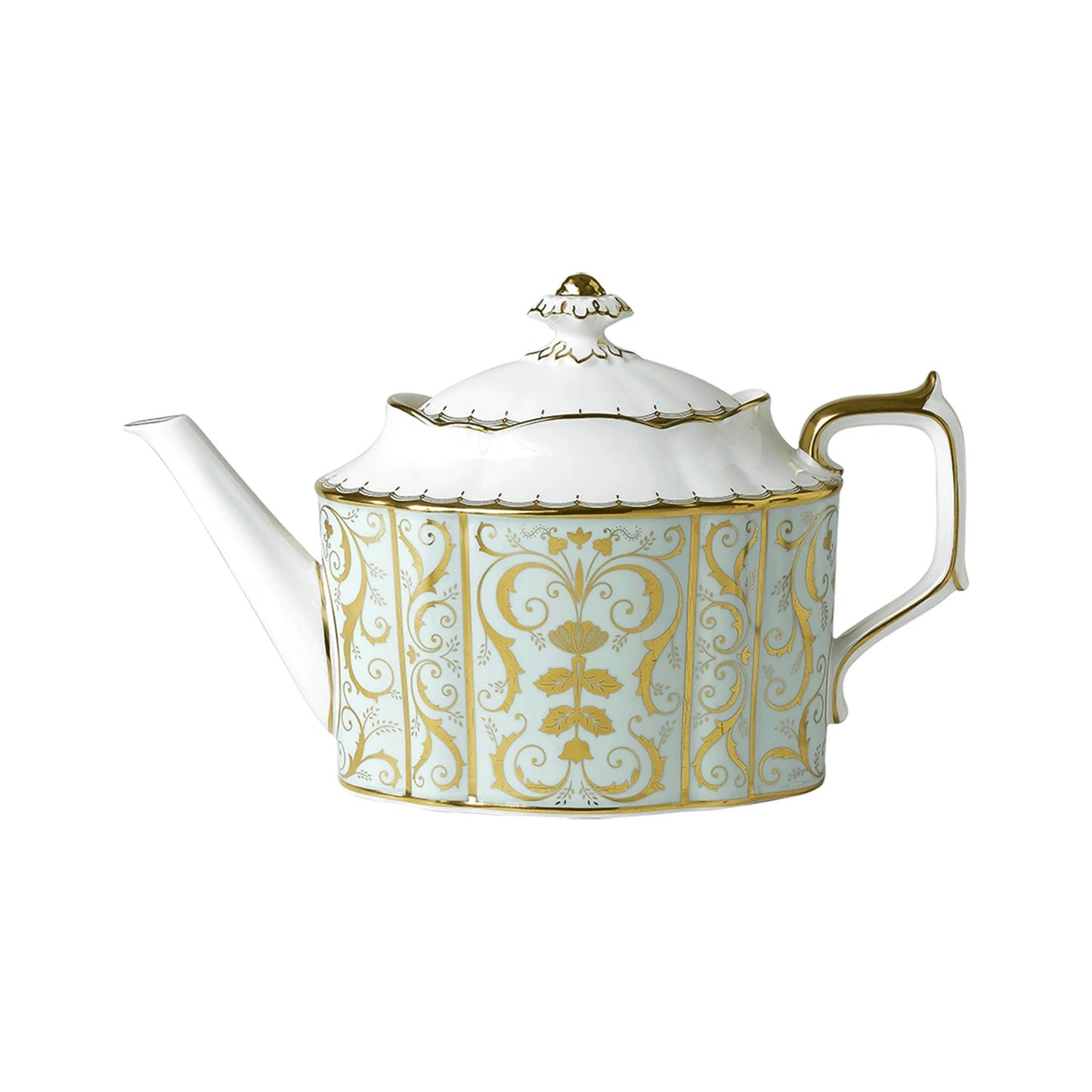 Darley Abbey Mint Green - Teapot, Large