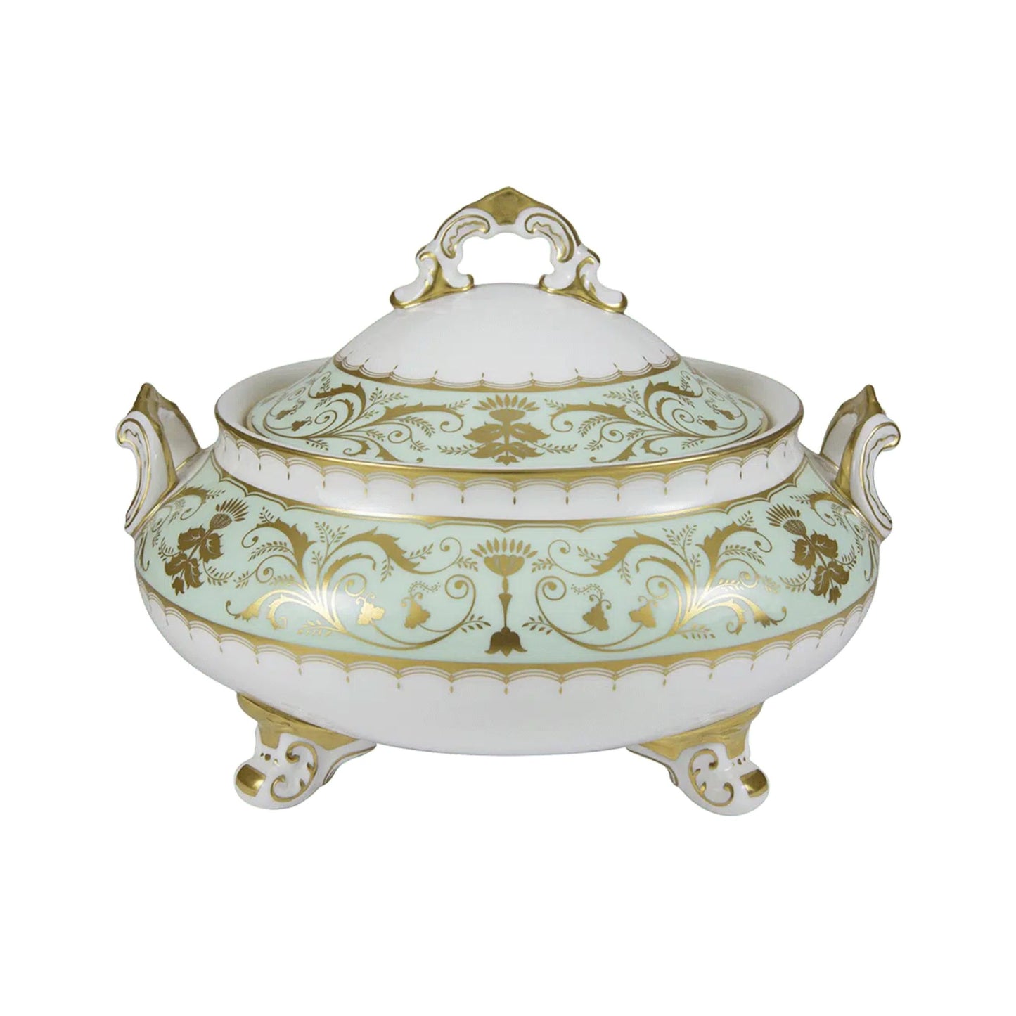 Darley Abbey Mint Green - Soup Tureen & Stand