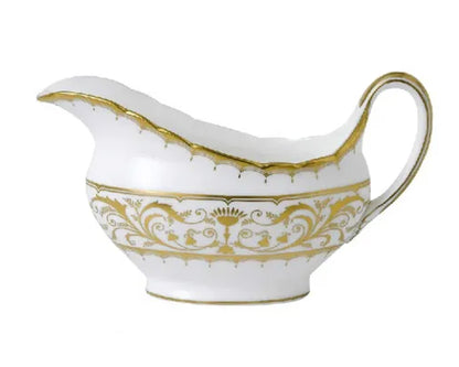 Darley Abbey White - Sauce Boat and Saucer