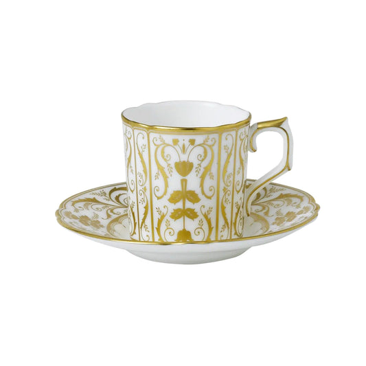 Darley Abbey White - Coffee Cup & Saucer
