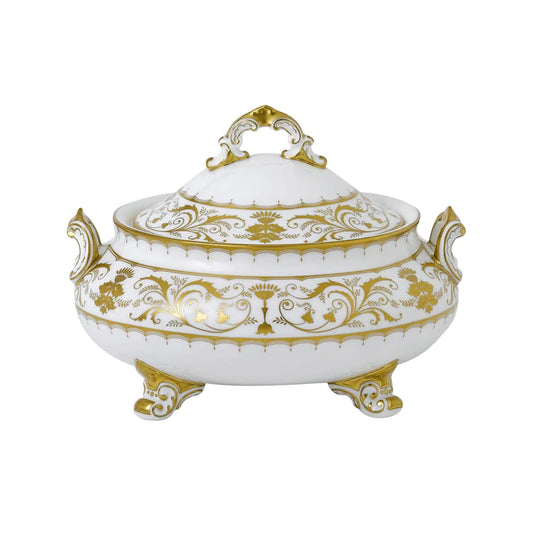 Darley Abbey White - Covered Vegetable Dish