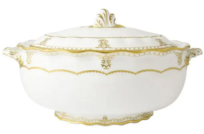 ELIZABETH GOLD SOUP TUREEN & STAND